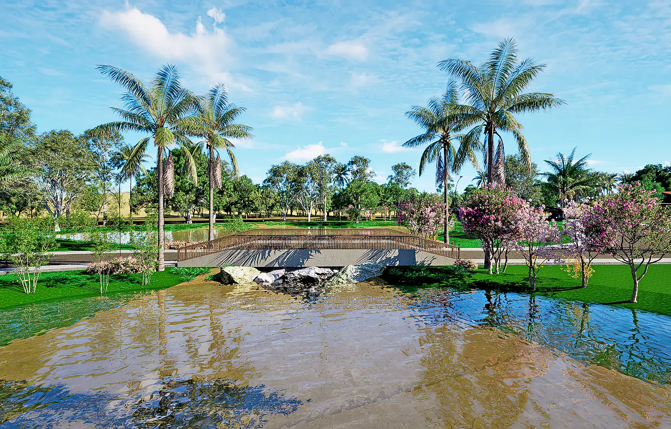Ponte sobre o lago